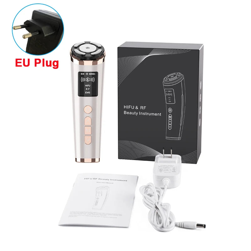 HIFU Face Lifting Facial Massager Mini HIFU Face Lifting Machine Facial Microcurrent Skin Rejuvenation Anti-aging Face Massager