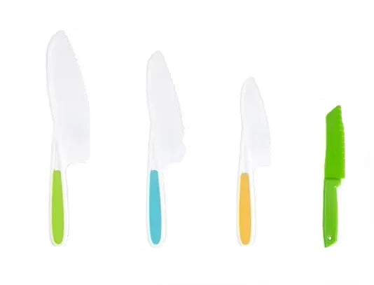 Kids Cooking Cutter Set Kids Knife Toddler Cutter Plastic Cake Fruit Knives Children DIY Peeler Tools Kitchen Accessories
