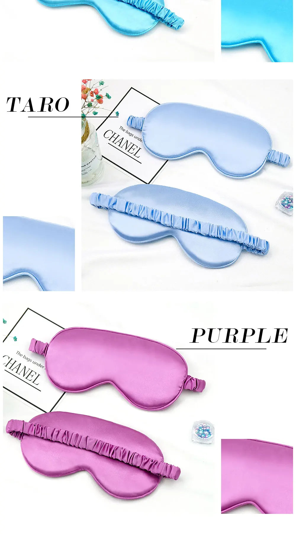Imitated Silk Eye Patch Shading Sleep Eye Mask Eyepatch Travel Relax Cover Eyeshade Health Sleeping Shield Soft Eye Care Tools