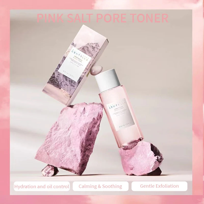 Centella Pink Salt Clear Toner Deep Foam Cleanser Face Serum and Moisturiser Cream Daily Skincare Original beauty Products Set