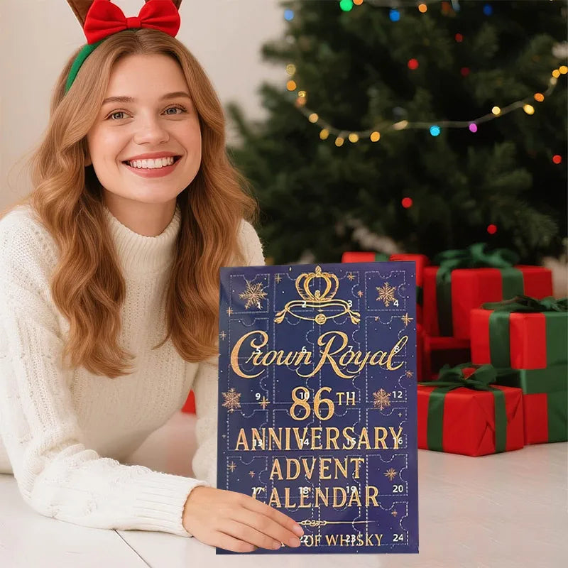 Christmas Beer Bottle Pendant Advent Calendar 3D Statue 2025 New Year Countdown Tree Bag Decorations Gifts Blind Box  For Adults