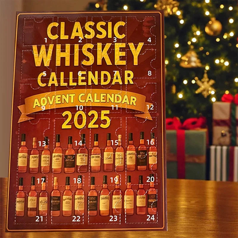 Christmas Beer Bottle Pendant Advent Calendar 3D Statue 2025 New Year Countdown Tree Bag Decorations Gifts Blind Box  For Adults