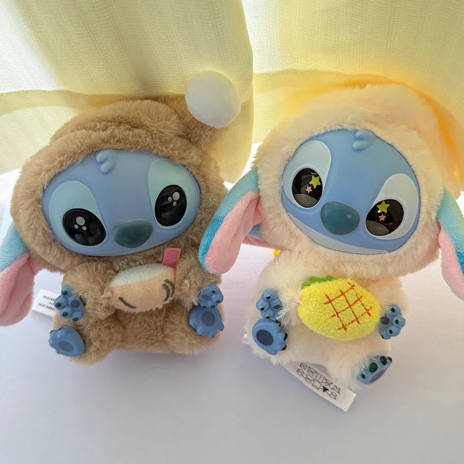 Cute Disney Stitch Eat Something Before Sleep Series Blind Box Plush Doll Ornament Surprise Toy Xmas Gitfs for kid Birthday Gift