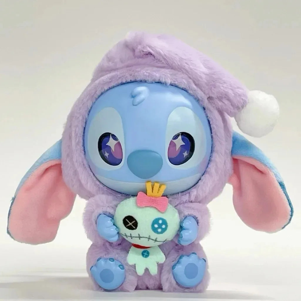 Cute Disney Stitch Eat Something Before Sleep Series Blind Box Plush Doll Ornament Surprise Toy Xmas Gitfs for kid Birthday Gift