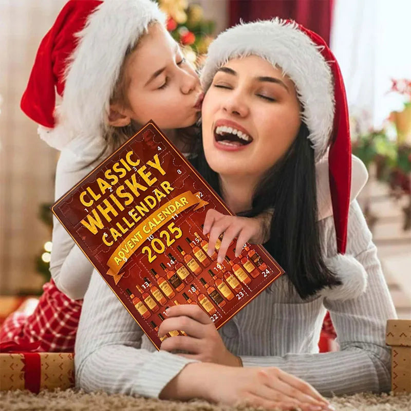 Christmas Beer Bottle Pendant Advent Calendar 3D Statue 2025 New Year Countdown Tree Bag Decorations Gifts Blind Box  For Adults