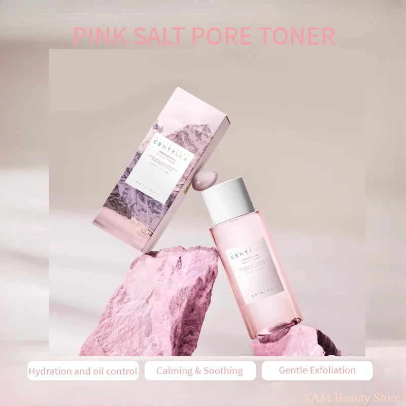 Centella Pink Salt Clear Toner Deep Foam Cleanser Face Serum and Moisturiser Cream Daily Skincare Original beauty Products Set