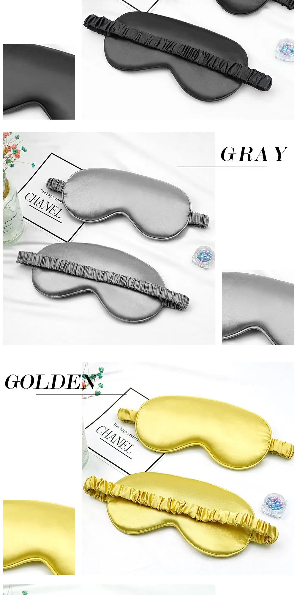 Imitated Silk Eye Patch Shading Sleep Eye Mask Eyepatch Travel Relax Cover Eyeshade Health Sleeping Shield Soft Eye Care Tools