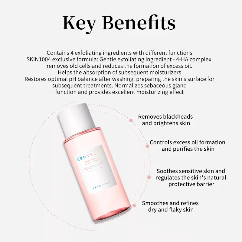 Centella Pink Salt Clear Toner Deep Foam Cleanser Face Serum and Moisturiser Cream Daily Skincare Original beauty Products Set